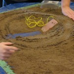 Using sand in a natural space