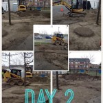 playground construction collage