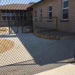 chain link fence around playground